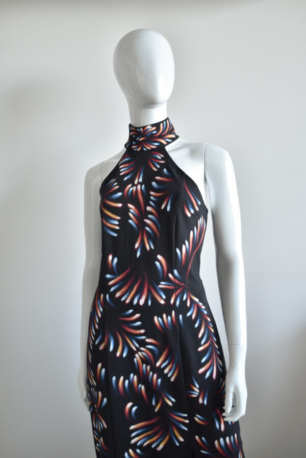 Vestido largo sin mangas, cuello mao. - Image 2